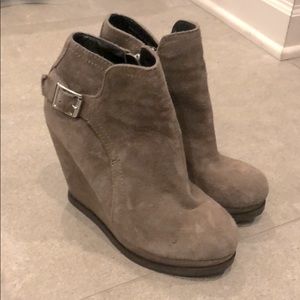 Dolce Vita suede wedge booties